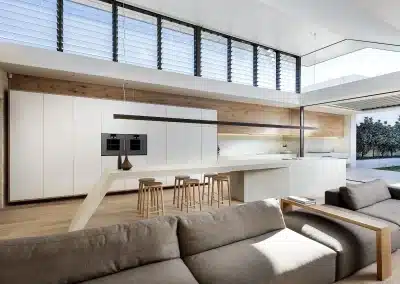Breezway Power louvres up high ventilate kitchen areas